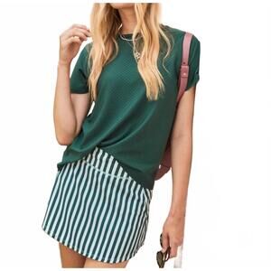 NEW ADDISON BAY walnut short sleeve top in ivy